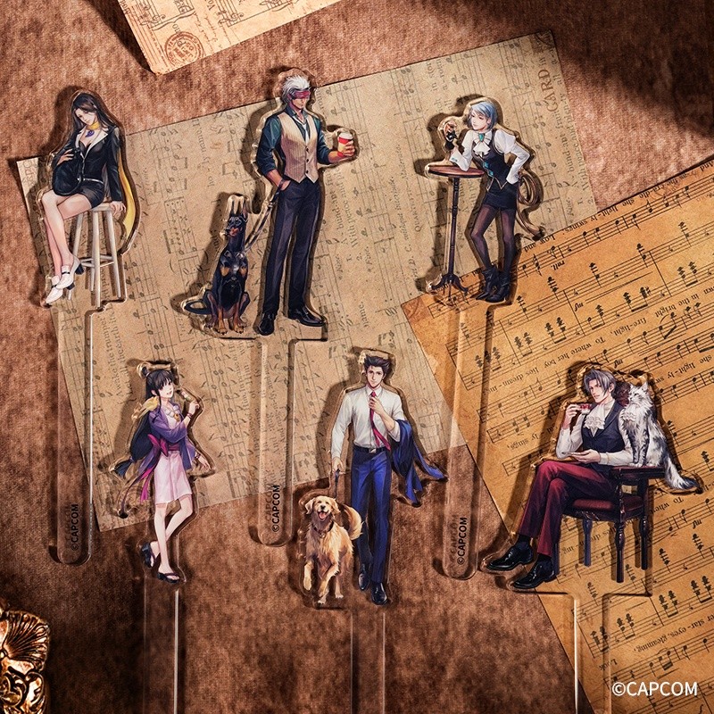 PW Phoenix Wright: Ace Attorney Trilogy Animal Series Acrylic Clocking Stick Quà tặng