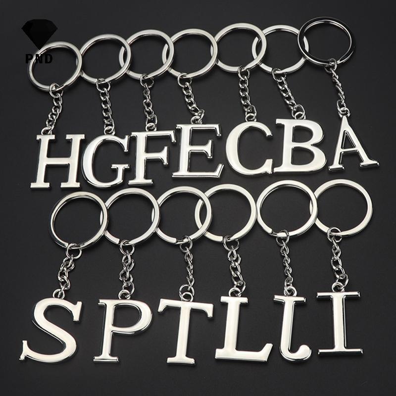 PND Sáng Tạo Bảng Chữ Cái Mặt Dây Chuyền Thời Trang 26 Chữ Cái Bảng Chữ Cái Ban Đầu Móc Khóa 26 Chữ 