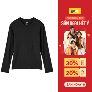   BST Thu đông 2025  Áo giữ nhiệt ôm body nữ YODY vải bamboo cổ tròn WCTL25F021 