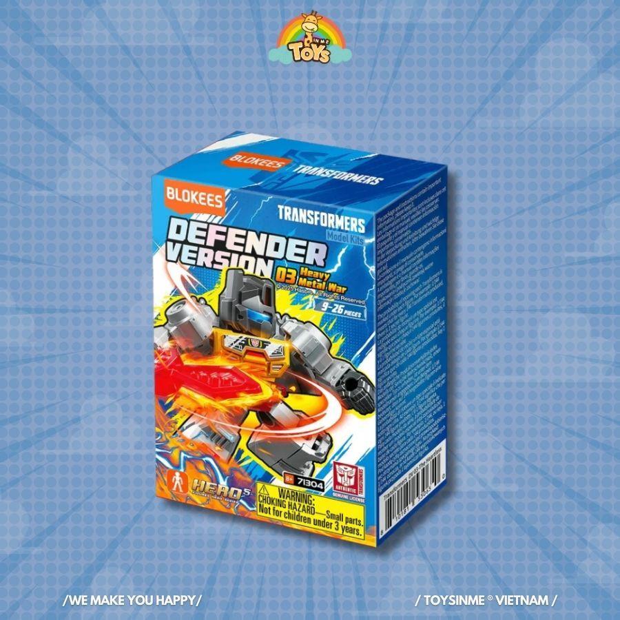 [ TOYS IN ME x BLOKEES ] ĐỒ CHƠI MÔ HÌNH LẮP RÁP BLOKEES TRANSFORMERS DEFENDER - 03 HEAVY METAL WAR