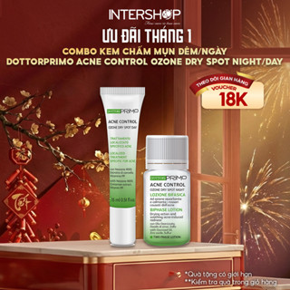   DATE 03 2026  Combo kem chấm mụn giảm sưng viêm gom cồi mụn giảm thâm ban ngày và đêm Dottorprimo DP0017 DP0018 