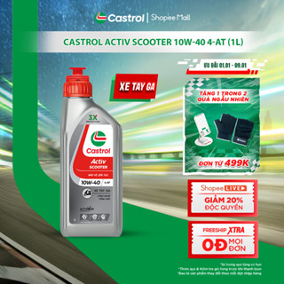  Dầu nhớt xe tay ga Castrol ACTIV SCOOTER 10W-40 4-AT  1L  