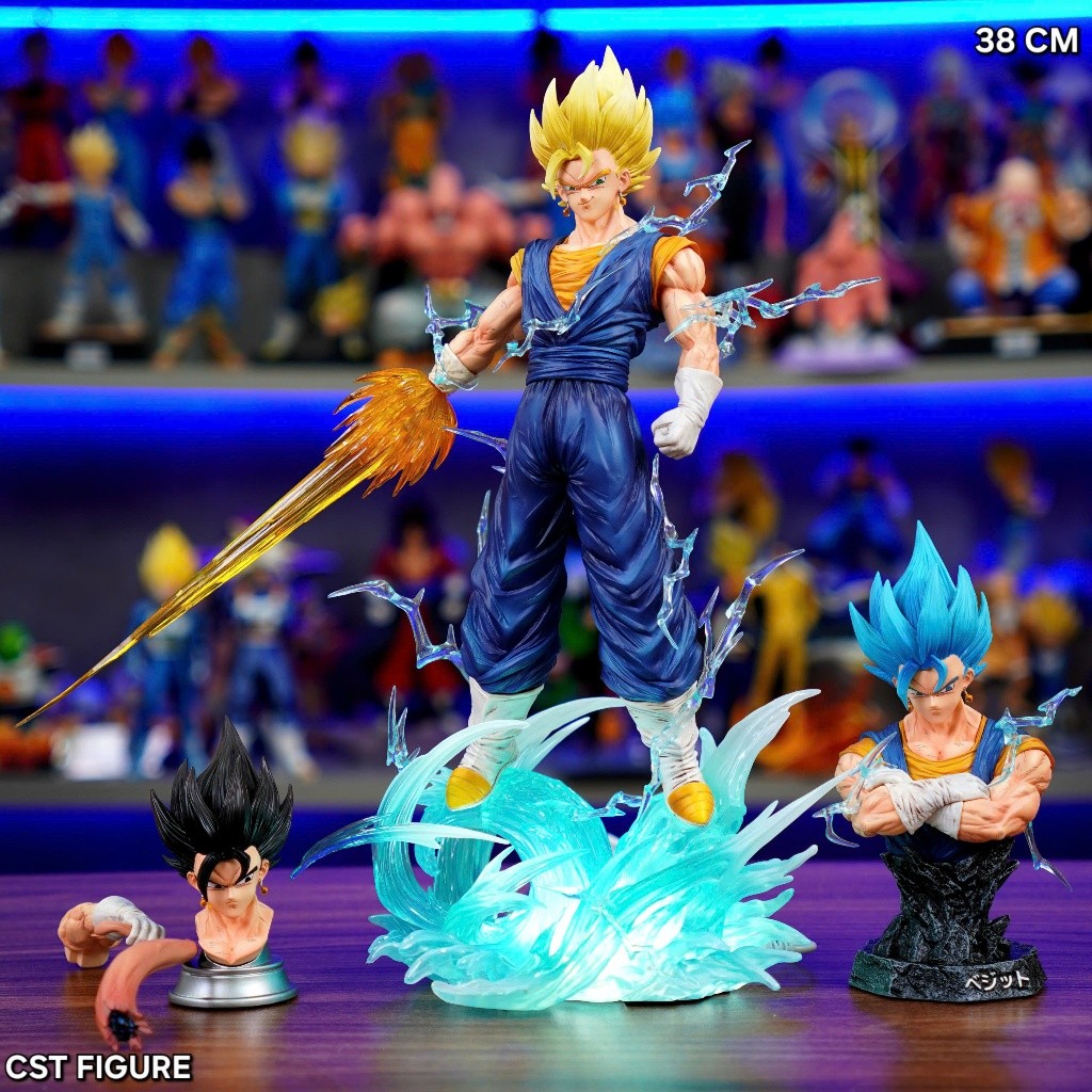Mô hình Vegito HB JT Studio cao 38cm+ LK Studio 32cm 3 đầu+ 2 thân thay thế