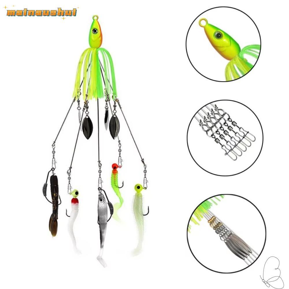 MAINAUSHUI Soft Swimbait - Bơi Jigging & Alabama Rig, Muỗng Mềm, Thích Hợp Cho Câu Cá Biển