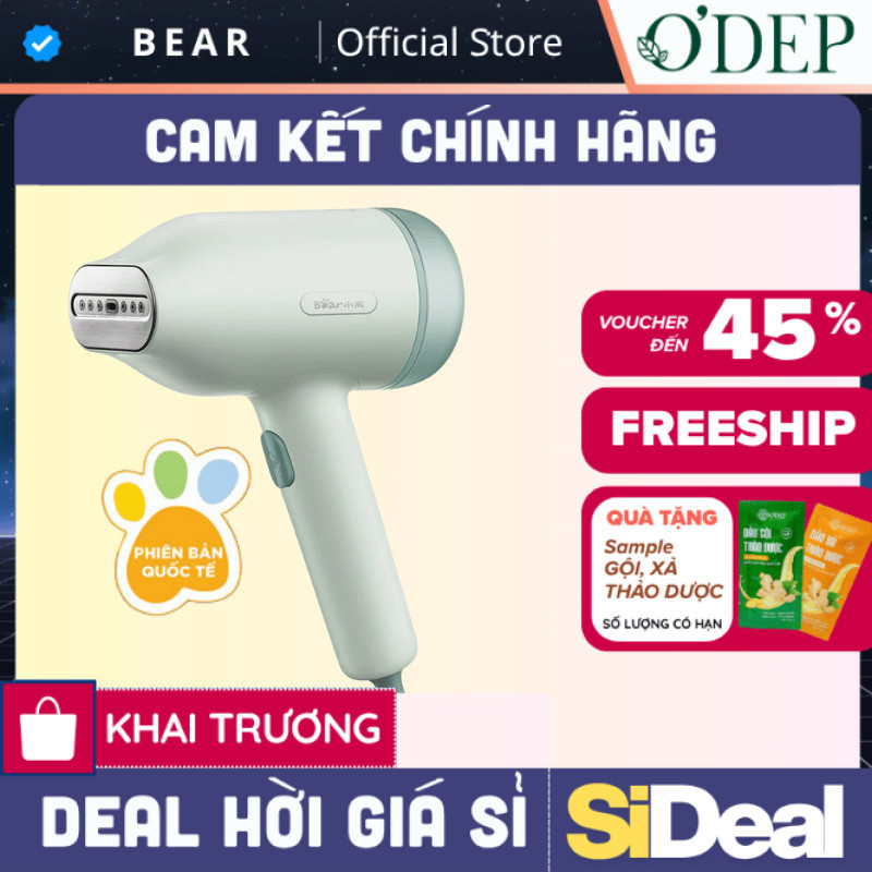 Bàn ủi hơi nước cầm tay Bear GTJ-B10S1 - Hàng chính hãng - Bảo hành 18 tháng - SIDEAL SIL