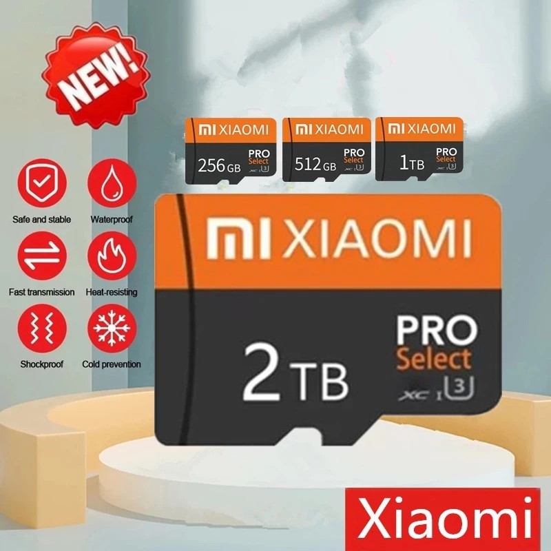 Thẻ Micro SD Chính Hãng Xiaomi 2TB 1TB Thẻ Siêu Nhớ Cho Thiết Bị Drone Máy Tính Âm Thanh