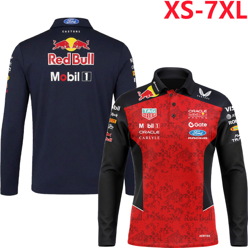 2026 Áo thun dài tay Unisex F1 mới + F1 Red Bull Racing Team Jersey