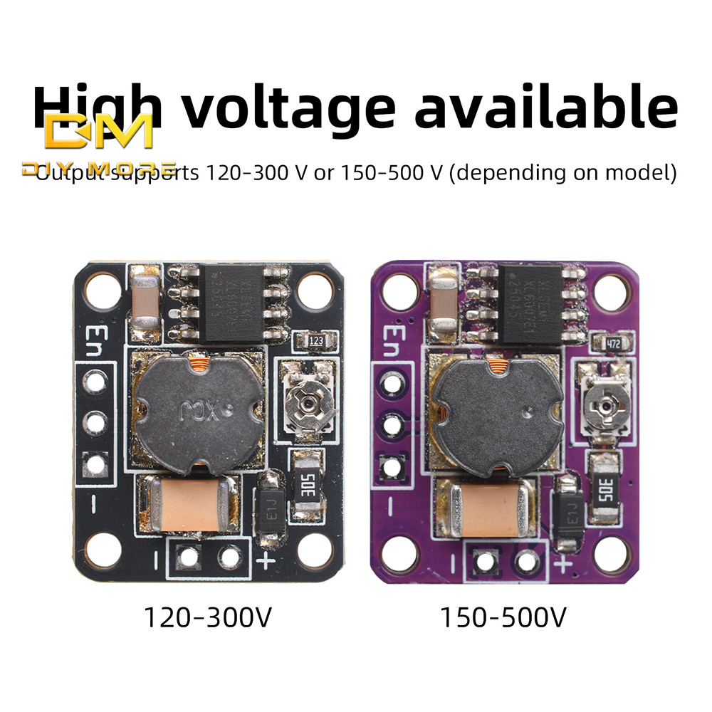 DIYMORE DC 3.6-20V đến 120-300V / 150-500V Mô-đun tăng cường Dc-Dc Mô-đun điện áp cao