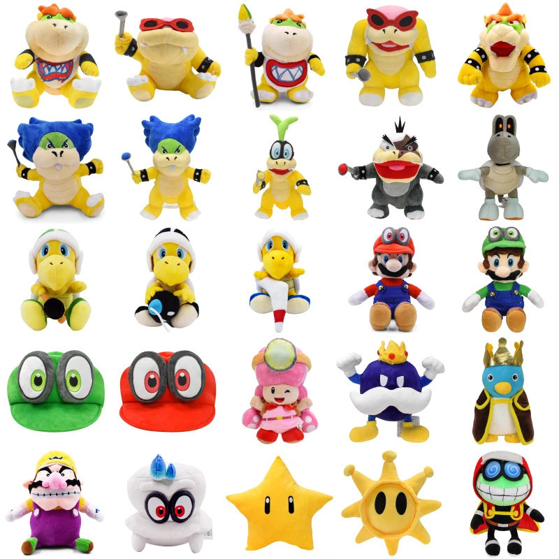 25 kiểu dáng Mario Bros Luigi Bowser Jr. Koopa Troopa Iggy Khô Xương Ludwig Sang Trọng Đồ Chơi Siêu 
