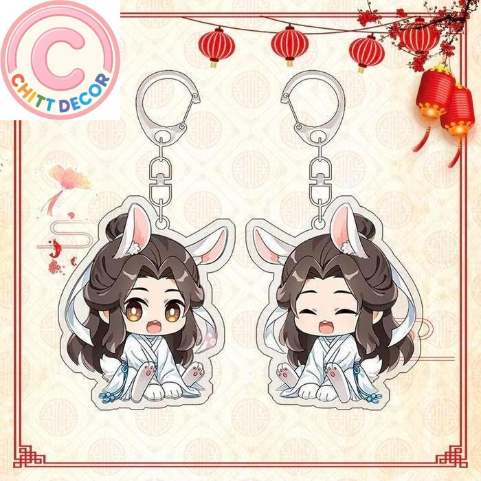 Gantungan Kunci TCGF MDZS Heaven OfficiaI's Blessing Akrilik Transparan Keychain Wang Ji MDZS Souven
