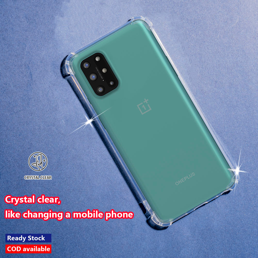 OnePlus 8T 8T + 5G KB2001 KB2000 KB2003 KB2005 KB2007 Crystal Clear Jelly Case Air-Guard Corner Soft