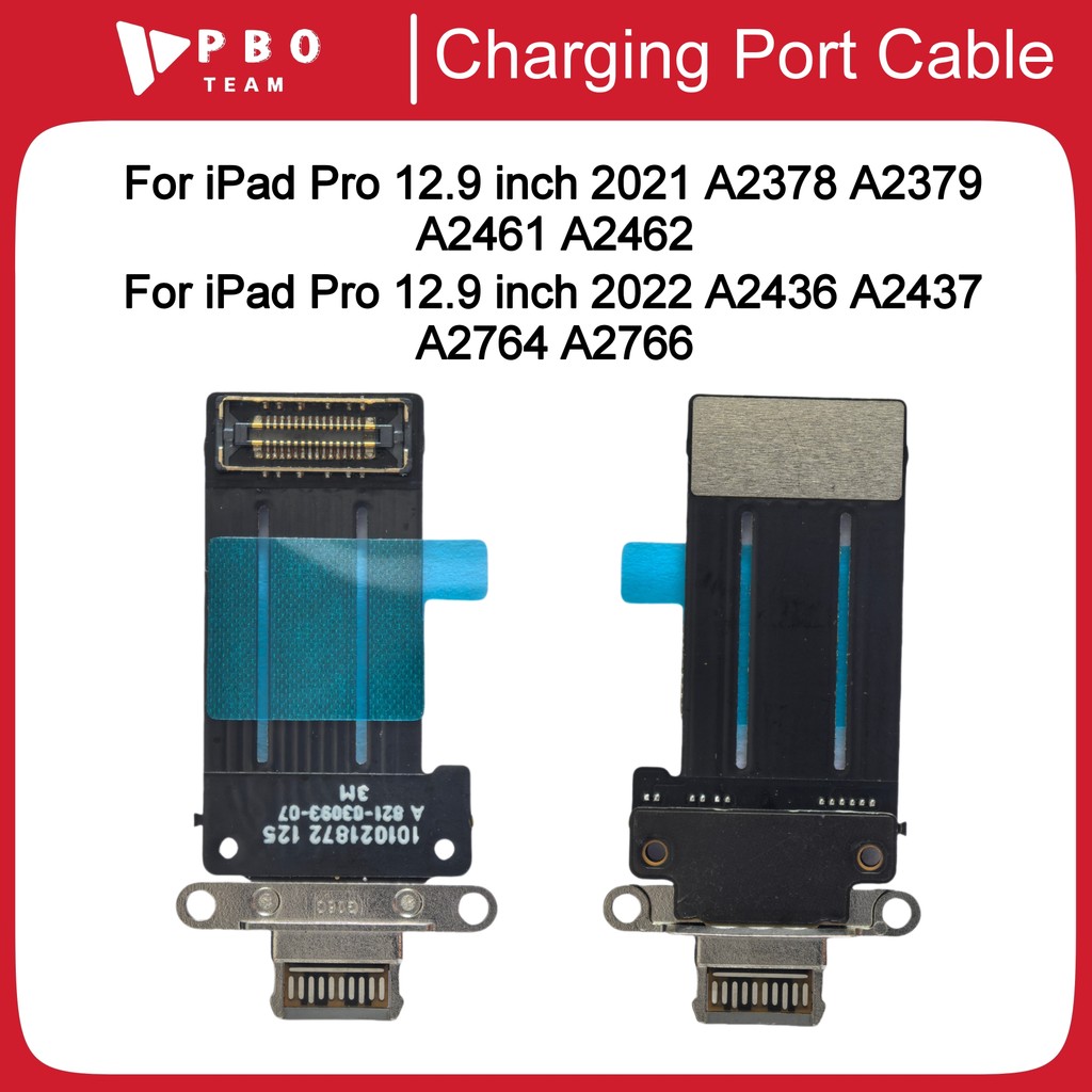 1-5 Chiếc Cổng Sạc Dock Cổng Kết Nối USB Cho Pad Pro 12.9 inch 2021 2022 A2378 A2379 A2436 A2437 A27