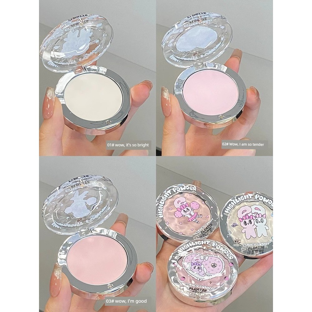 bắt sáng highlight highlight bắt sáng Flortte Brightening Monochrome Flower Lolia Highlighter Powder