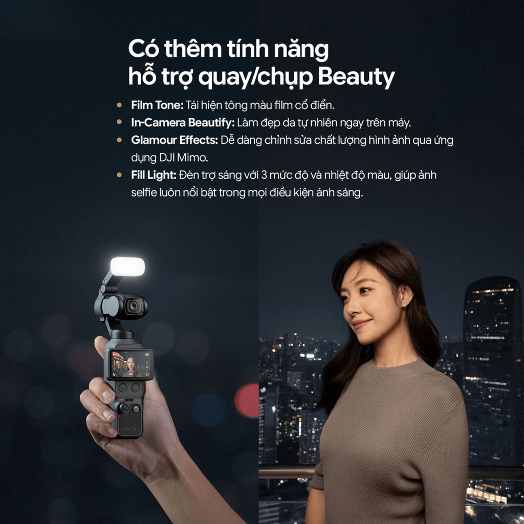 DJI Osmo Pocket 4 Gimbal Tích Hợp Camera Chất Lượng Cao, Bộ Nhớ Trong 107GB - Bảo Hành Chính Hãng | BigBuy360 - bigbuy360.vn