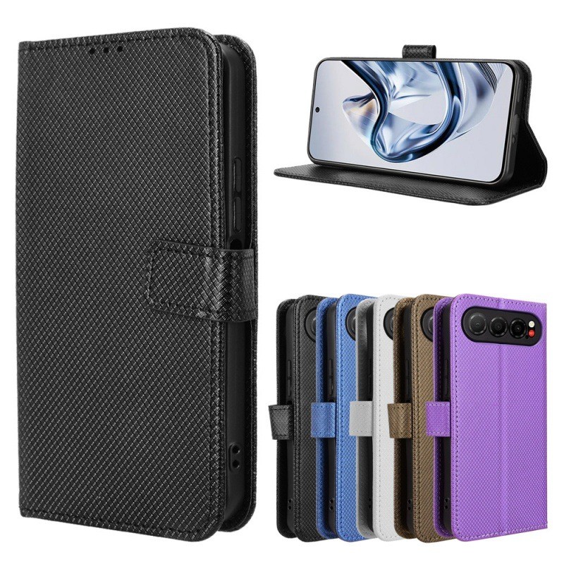 Thích hợp cho ZTE nubia Air / ZTE nubia Air 5G Vỏ điện thoại Flip Diamond Pattern Leather Case Card 