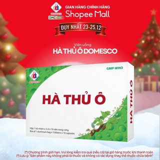 Viên uống Hà thủ ô Domesco Hộp 1 túi nhôm x 3 vỉ x 10 viên