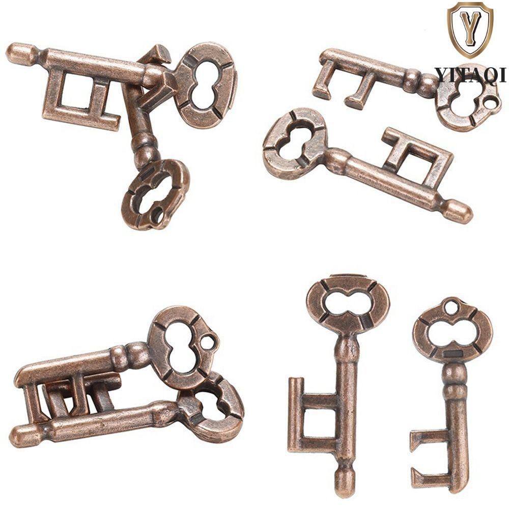 YITAQI Puzzle Alloy Brain Teaser IQ Test Brain Test Brain Test