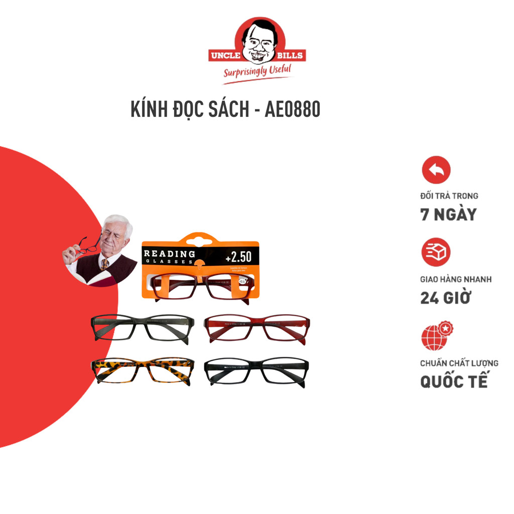 Kính Đọc Sách +2.50 Độ UNCLE BILLS AE0880