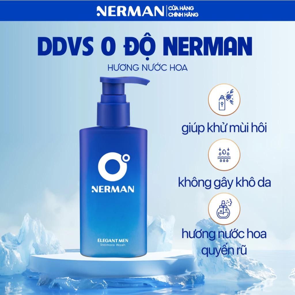 (BÁN CHẠY) Dung dịch vệ sinh nam giới Nerman Elegant Men Nerman hương nước hoa 100ml/ chai
