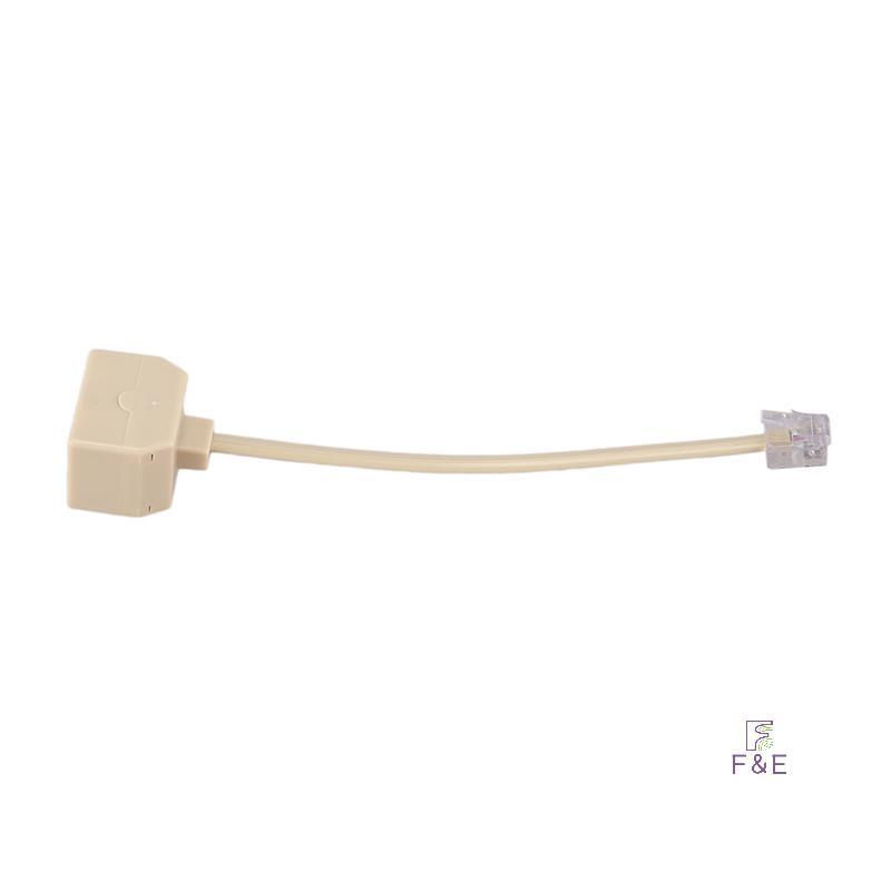 Bộ Chia Điện Thoại F & E RJ11 6P4C 1 Nam Sang 2 Nữ Adapter RJ11 Sang RJ11 Tách Phụ Kiện Điện Thoại M