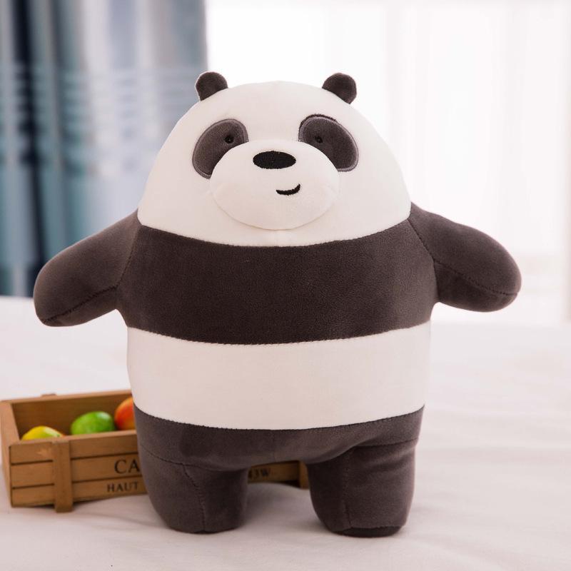 Bé We Bare Bears Đồ Chơi Nhồi Bông 25cm Gấu Trúc Băng Động Vật Sang Trọng Đồ Chơi Cho Trẻ Em Bé Gái 