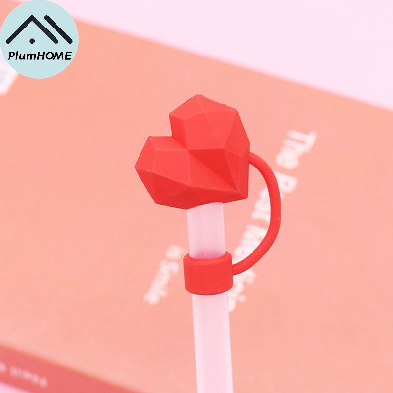 PlumHOME Vỏ ống hút silicon dễ thương cho cốc 10mm Có thể tái sử dụng Sippy Plug Mẹo Phụ kiện cốc VN