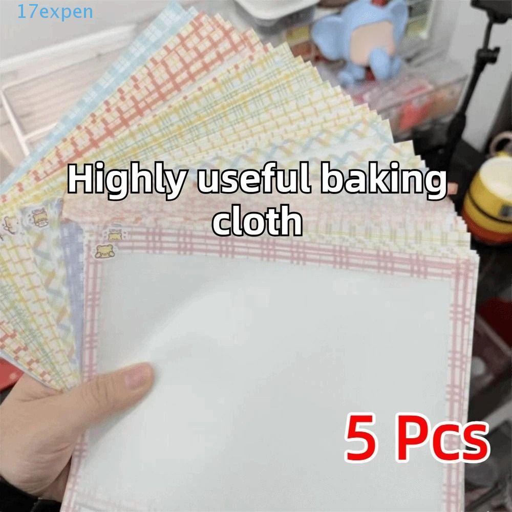 EXPEN 5 Chiếc Perler Hạt Nướng Vải, Tấm ủi viền truyền ánh sáng cho hạt cầu chì, DIY Có thể tái sử dụng Hạt tan chảy chắc chắn Vải nướng Phụ kiện DIY