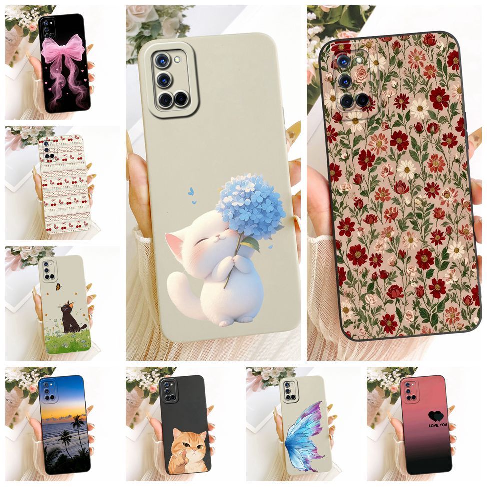 Ốp điện thoại Oppo A72 CPH2067 Oppo A92 CPH2059 Ốp điện thoại silicon vẽ ngộ nghĩnh dễ thương
