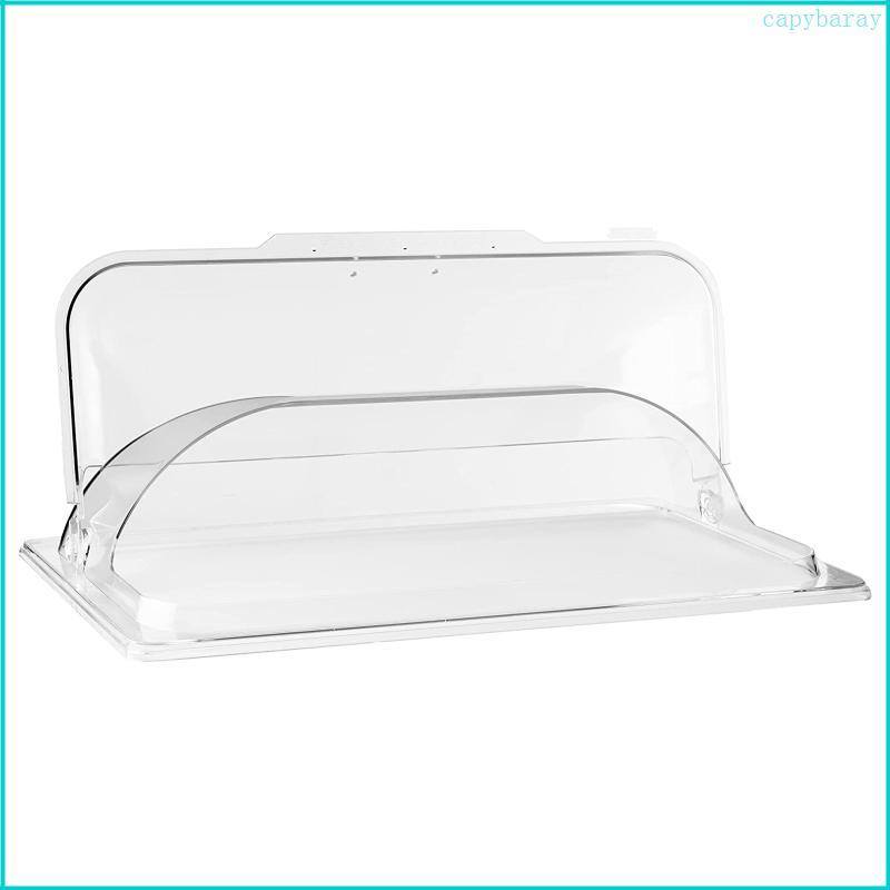 Vỏ chống bụi nhà bếp hình chữ nhật CBY cho Cake Break 13x10 Vỏ lật mái vòm 6 inch