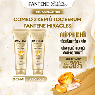   YÊU TÓC NÀNG   Combo 2 Kem Ủ Tóc Serum PANTENE Miracles Phục Hồi Liên Kết Tóc Tuýp 180ML 