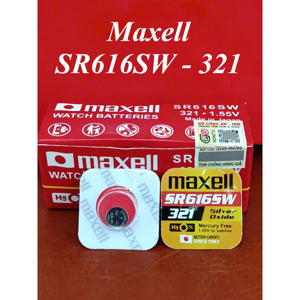 Pin Maxell 321 SR616SW. Pin Đồng Hồ 321 / SR616SW