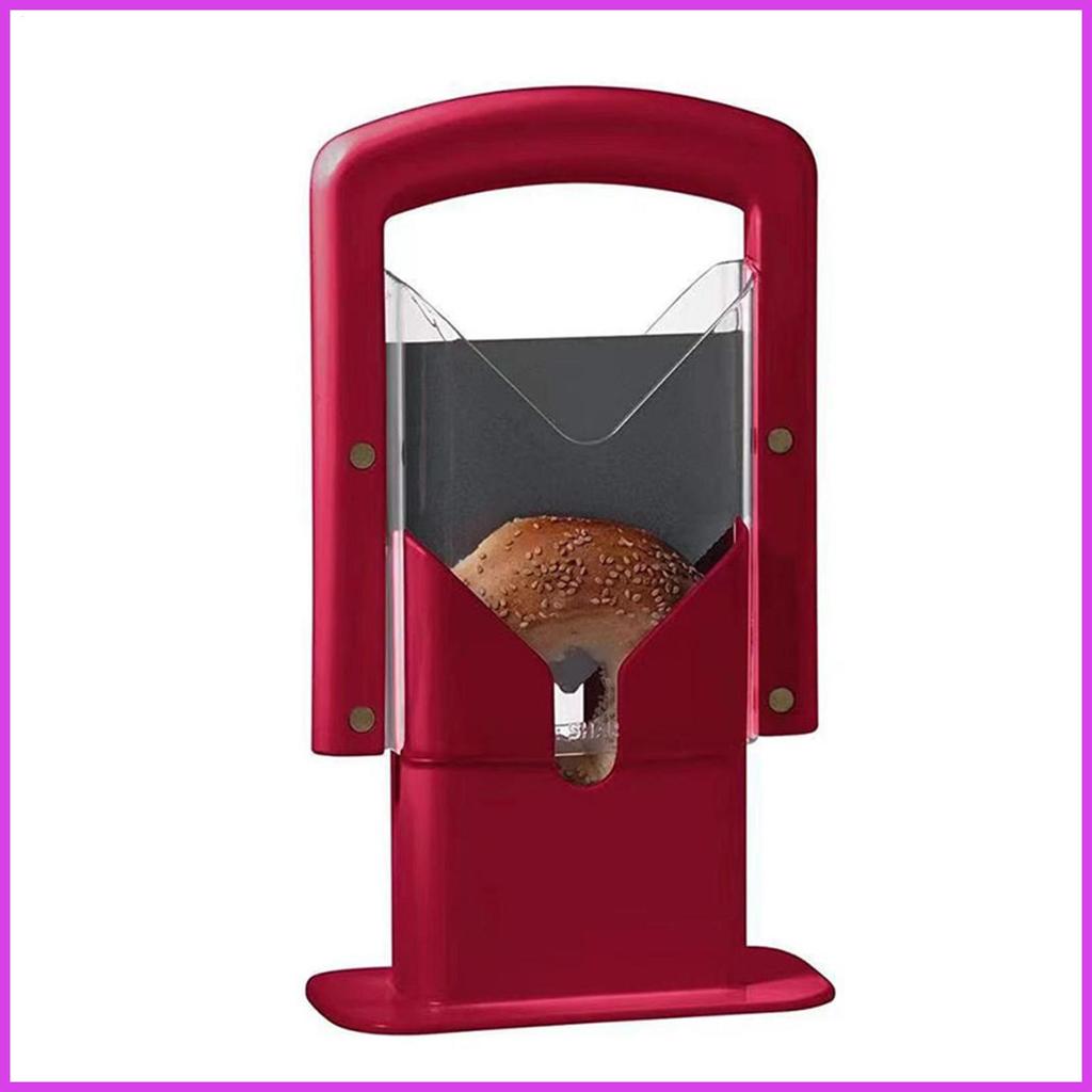Bagel Guillotine Chống Trơn Trượt Hướng Dẫn Sử Dụng Dụng Cụ Nướng Bánh Bagel Cắt Chéo Giá Đỡ Cho Bán