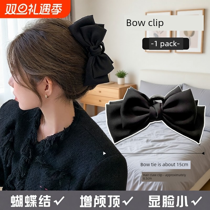Ru Running Princess Black Bow Kẹp tóc Cloud Mũ đội đầu