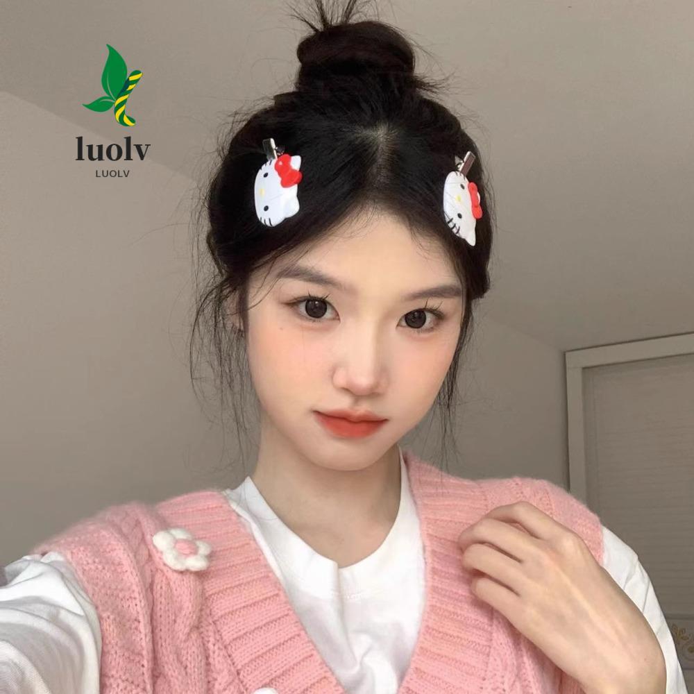 Scrunchies Mỏ Vịt Hoạt Hình Hello Kitty Cho Bé Gái