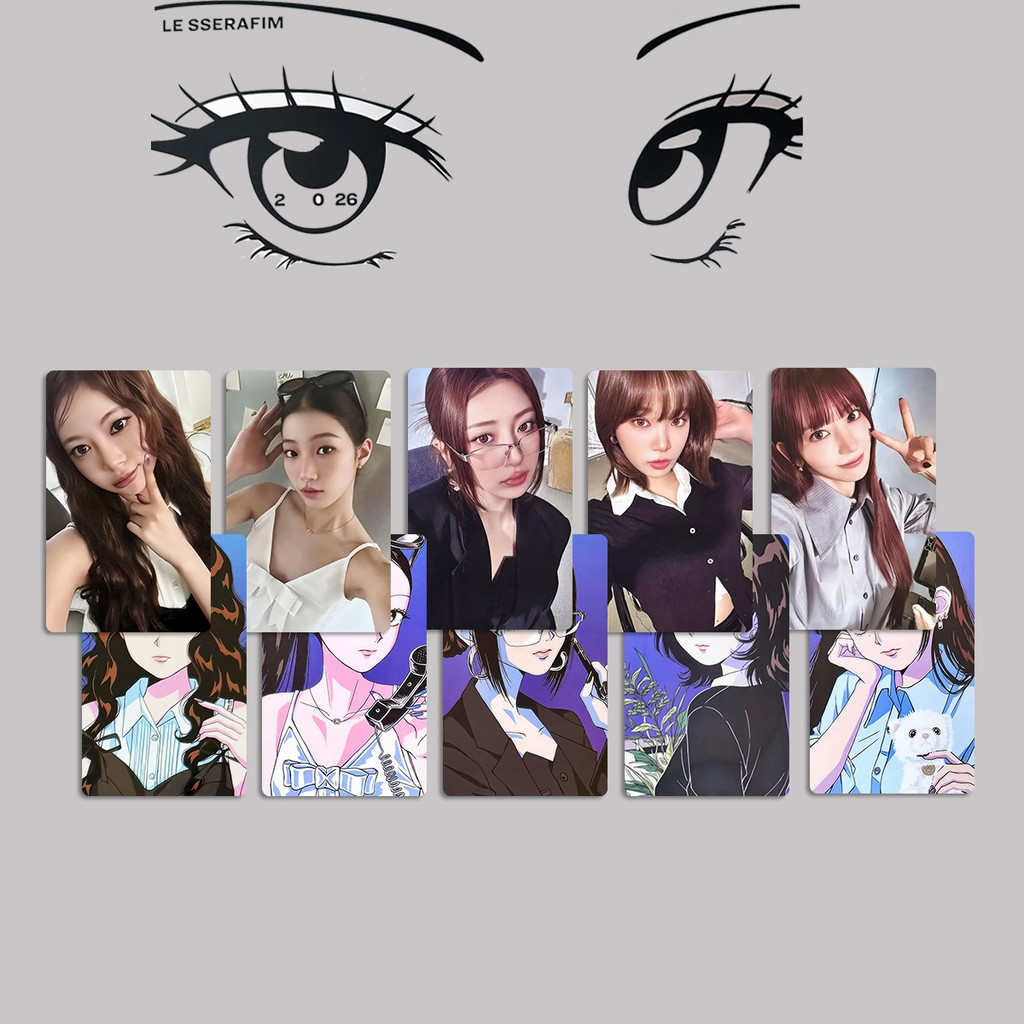 5 Chiếc 2026 MÙA KÍNH SPAGHETTI Photocards Khác Nhau WEVERSE TIÊU CHUẨN Album Lomo Cards SAKURA KIM 