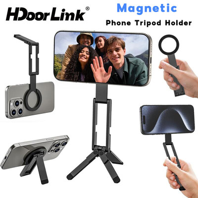 Giá đỡ ba chân điện thoại từ tính HdoorLink có thể gập lại Gậy Selfie Giá đỡ điện thoại cho điện thoại thông minh