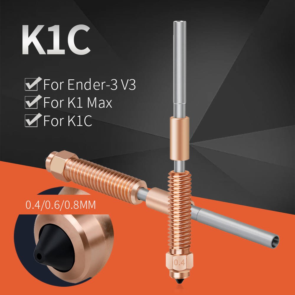 Phụ kiện máy in 3D K1C Vòi phun tích hợp Bộ vòi phun phát hành nhanh Thích hợp cho Ender3v3 / K1Max 