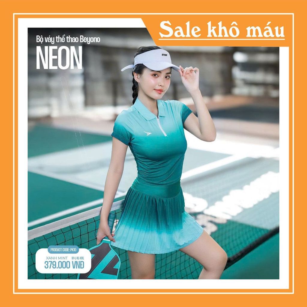 [Hàng Chính Hãng] Beyono Bộ Váy Thể Thao BEYONO (3 Màu) Chất Liệu 4 Chiều Thấm Hút Mồ Hôi Tối Ưu Vận