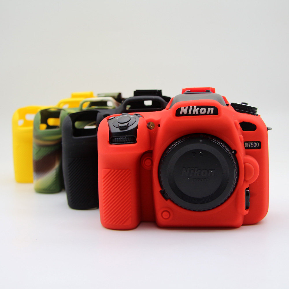 Thích hợp cho máy ảnh Nikon D7500 SLR Ốp lưng silicon d7500 Vỏ silicon bảo vệ chống va chạm