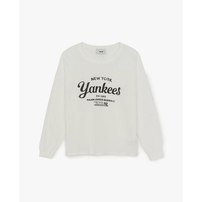 MLB - Áo sweatshirt nữ cổ tròn tay dài Varsity_3FKPV0363-50IVS