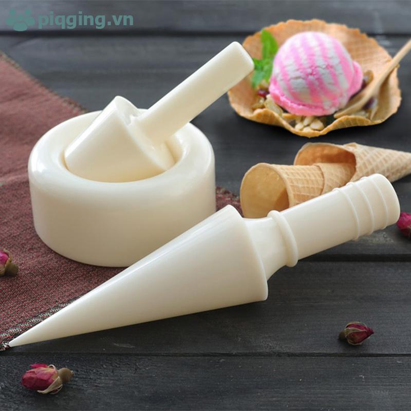Khuôn làm kem hình nón Piqging DIY Ice Cream Cone Maker Cone Mold Cone Crispy Cone, 60-100 chiếc. VN