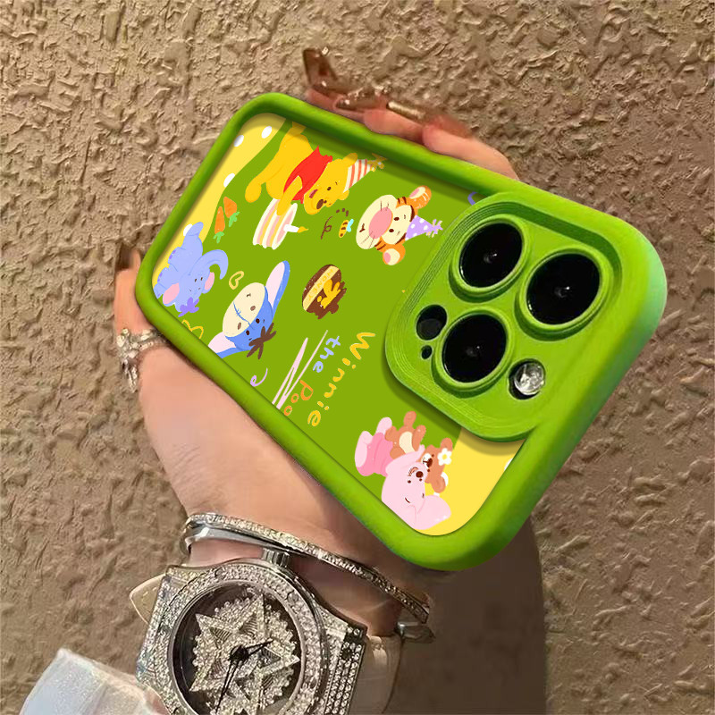 Vỏ mềm silicon Happy Winnie the Pooh, chống rơi toàn diện Tecno Spark Go 1 Go 2025 40C 40 PRO PLUS G