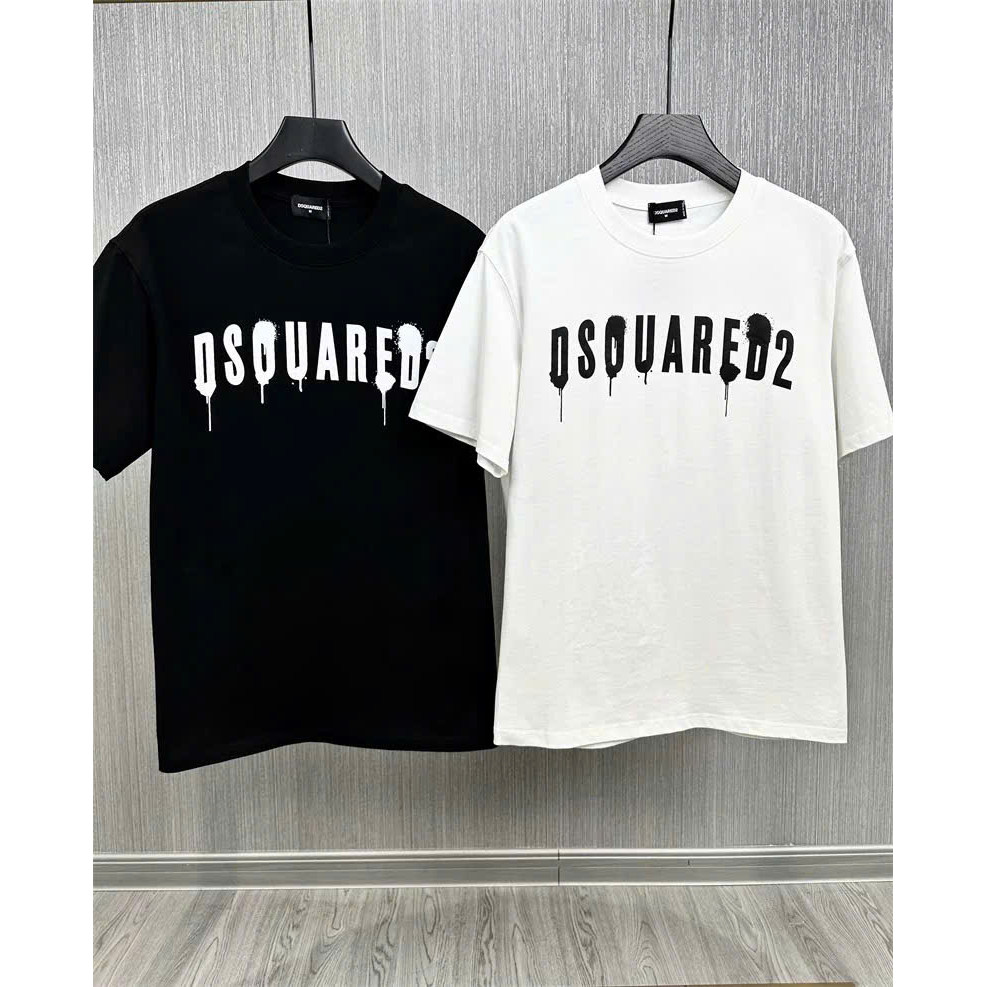Men's and Women's T-Shirts with Dsq Chieu Son Letter Print - Beautiful Short-Sleeved T-Shirts for Me