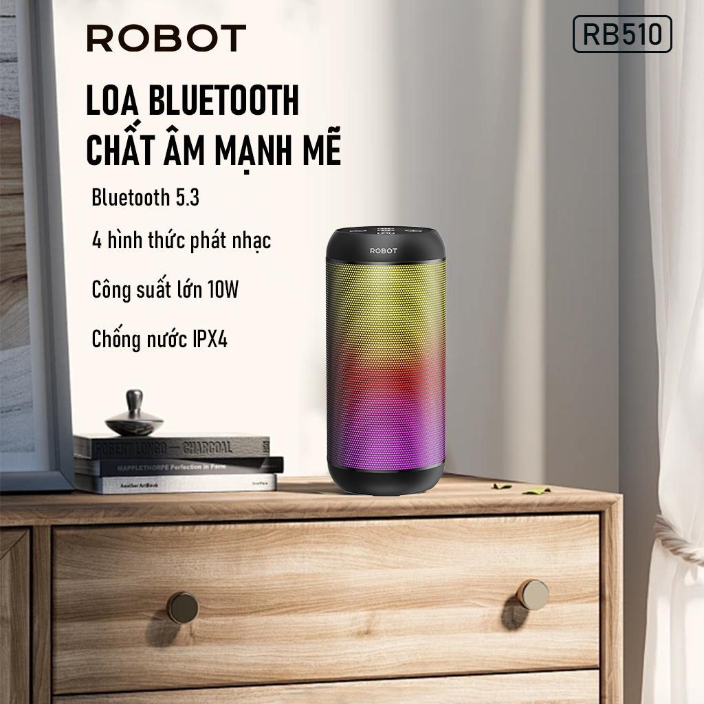 Loa Bluetooth RGB công suất 10W ROBOT RB510 Đen