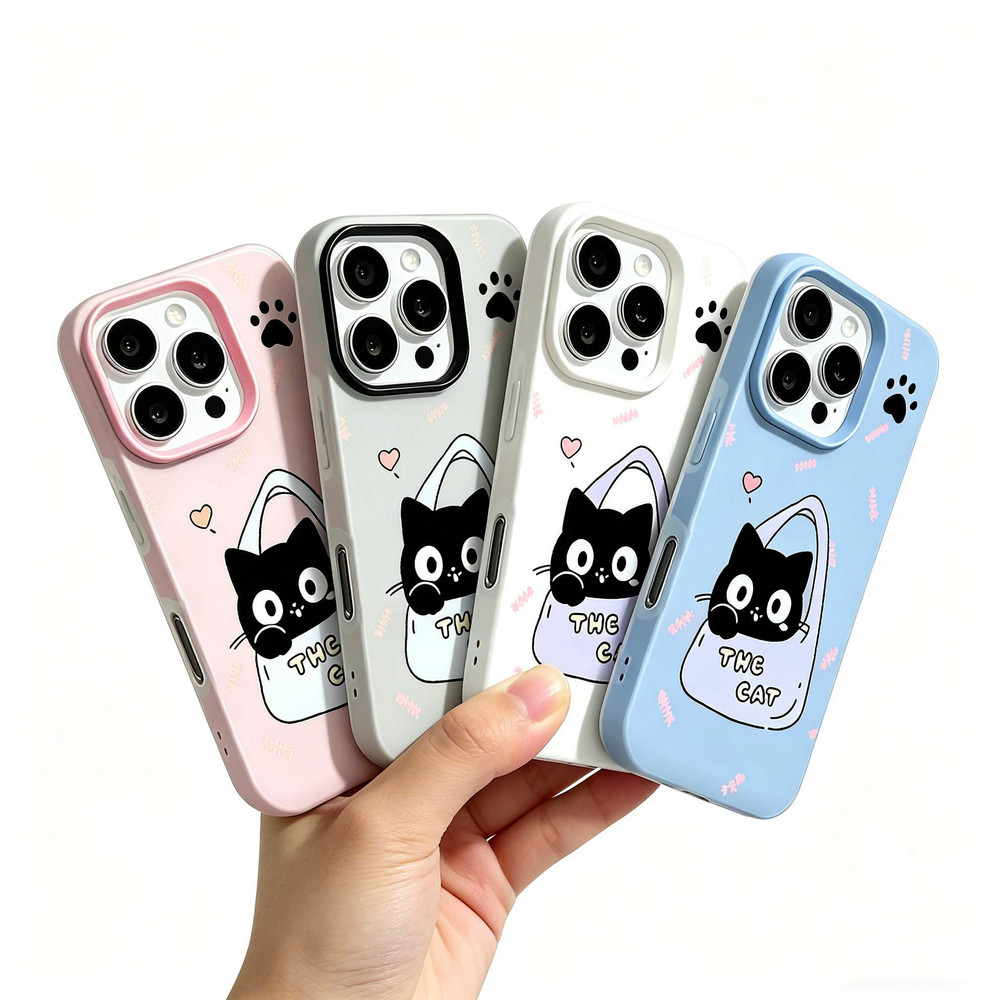 3GD| Ốp lưng cho iPhone 16, 17, 16 17 Pro, 17 Air, 16 17 Plus, 16 17 Pro Max Túi mua sắm dễ thương T