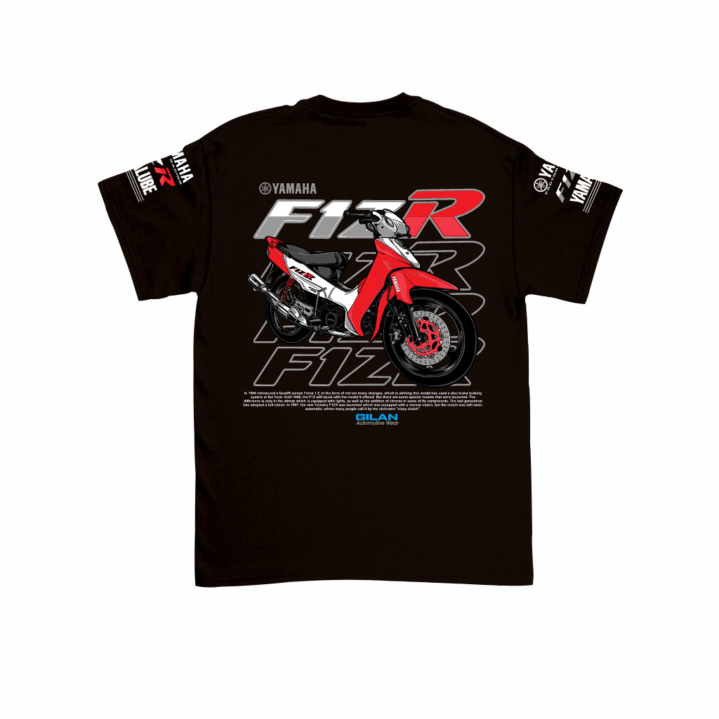 GILAN Kaos Distro Anak F1ZR – Baju Gambar Motor YAMAHA 2 Tak Kekinian Otomotif Katun Streetwear