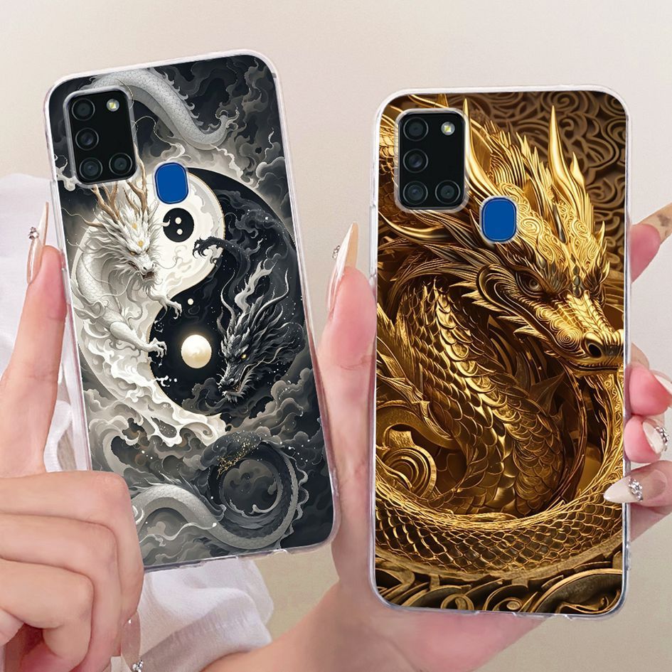 6.5 "Dành Cho Samsung Galaxy A21s Ốp Lưng SM-A217F Ốp Lưng Hoạt Hình Thời Trang Silicon Mềm Ốp lưng 