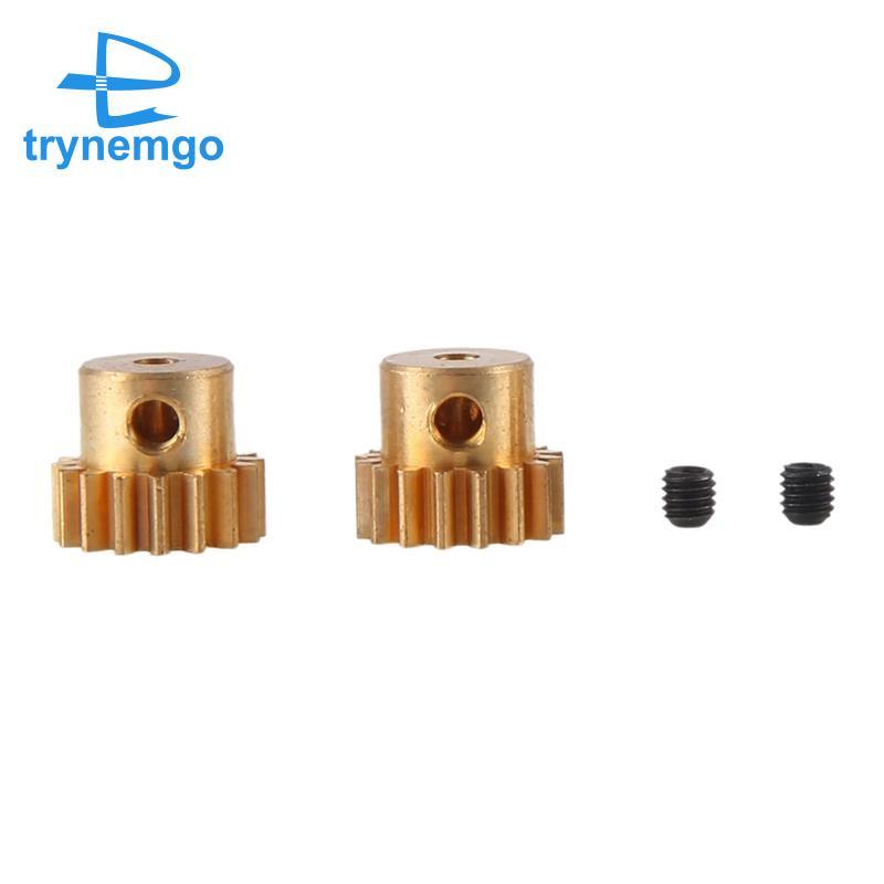 2PC 2.3mm Trục Kim Loại Bánh Răng Động Cơ 48DP M0.6 M0.8 Cho 1 / 12 1 / 16 RC Xe 7075 - 370 / 380 / 