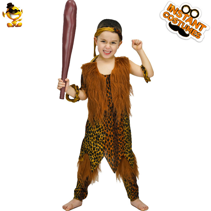 Halloween Nam Phong Cách Trẻ Em Primal Savage Đảng Trang Phục Bé Trai Savage Đảng Sân Khấu Trang Phụ