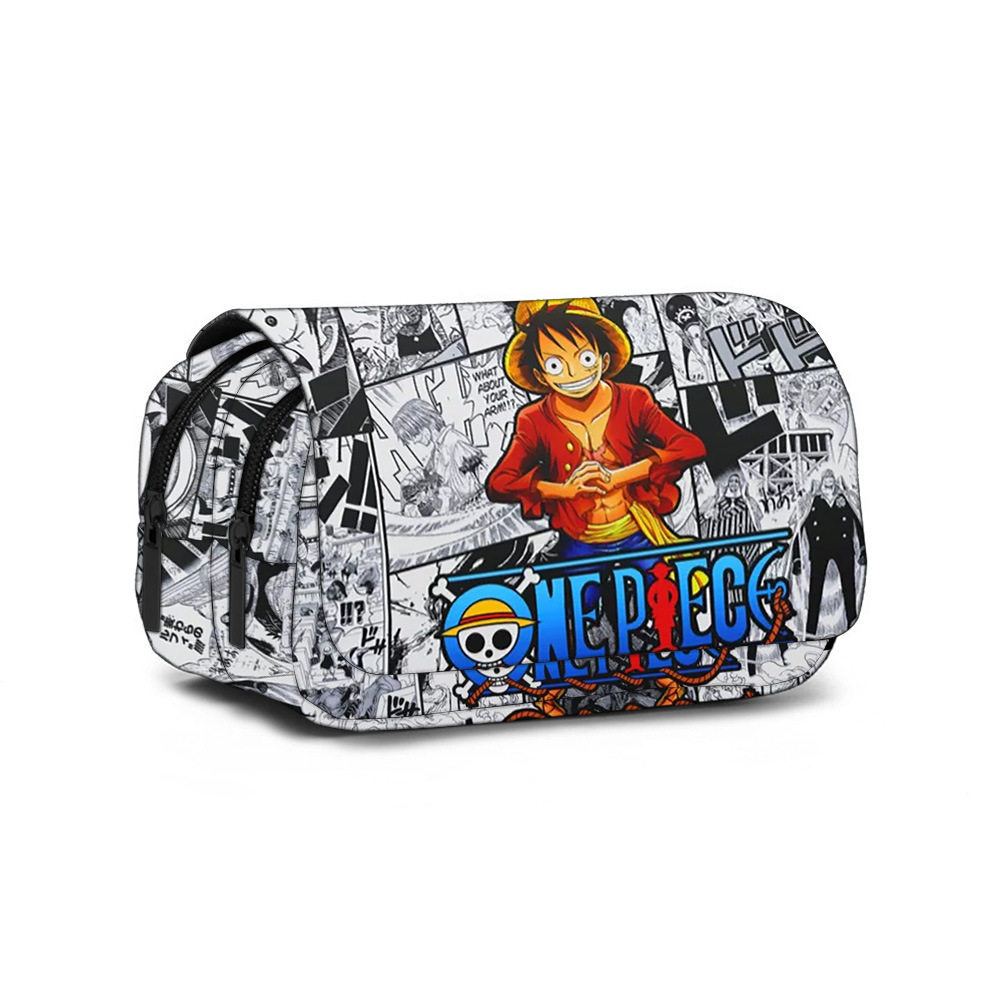 Hàng sẵn có ONE PIECE Hộp đựng bút chì hai lớp in hình ONE PIECE ONE PIECE Học sinh trung học cơ sở 